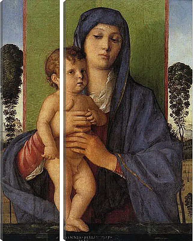 Модульная картина - Madonna degli Alberetti. Джованни Беллини