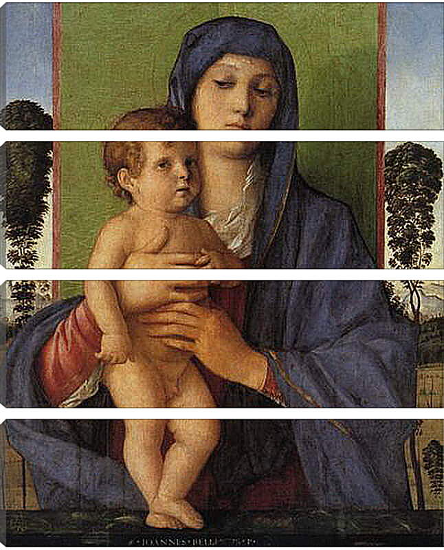 Модульная картина - Madonna degli Alberetti. Джованни Беллини