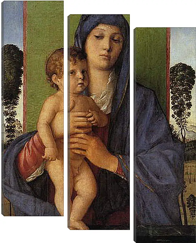 Модульная картина - Madonna degli Alberetti. Джованни Беллини
