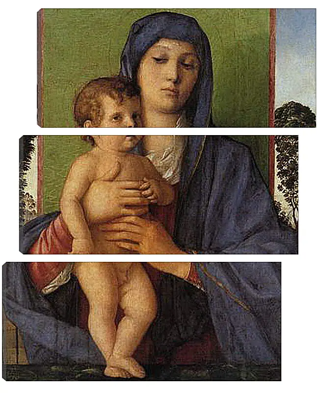 Модульная картина - Madonna degli Alberetti. Джованни Беллини