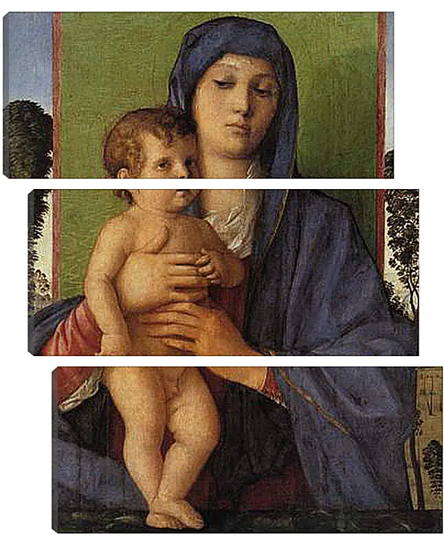 Модульная картина - Madonna degli Alberetti. Джованни Беллини