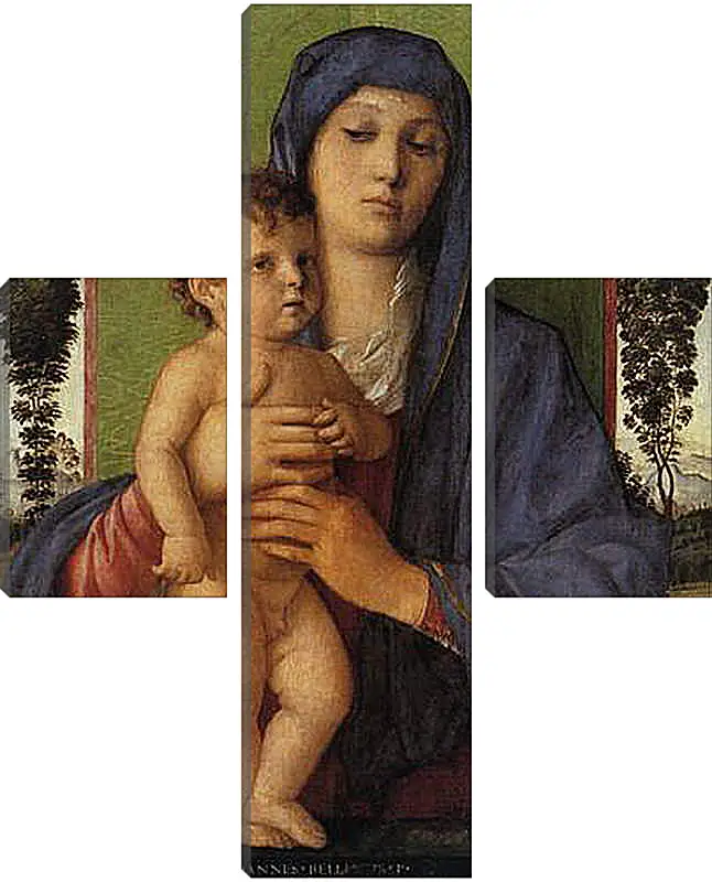 Модульная картина - Madonna degli Alberetti. Джованни Беллини