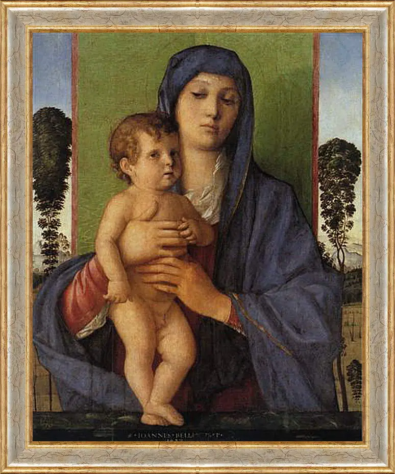 Картина в раме - Madonna degli Alberetti. Джованни Беллини