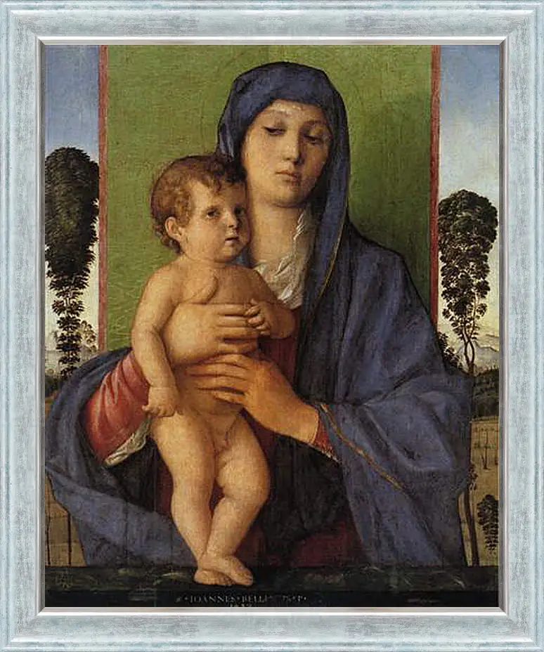 Картина в раме - Madonna degli Alberetti. Джованни Беллини