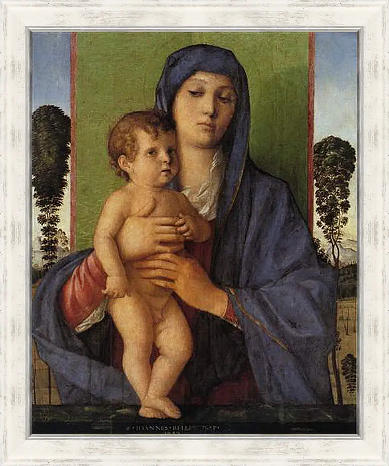 Картина в раме - Madonna degli Alberetti. Джованни Беллини