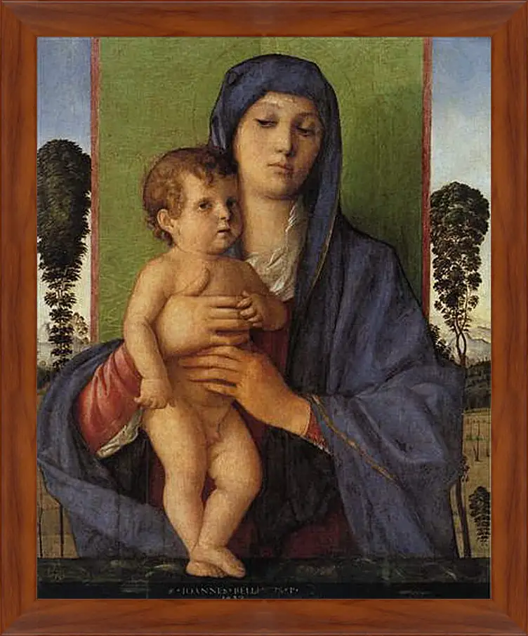 Картина в раме - Madonna degli Alberetti. Джованни Беллини