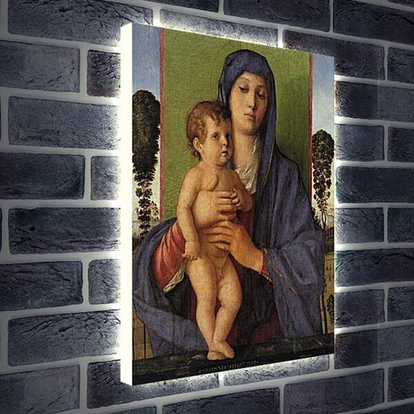 Лайтбокс световая панель - Madonna degli Alberetti. Джованни Беллини