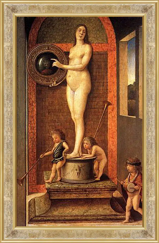 Картина в раме - Allegory of Vanitas. Джованни Беллини