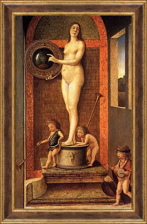 Картина в раме - Allegory of Vanitas. Джованни Беллини