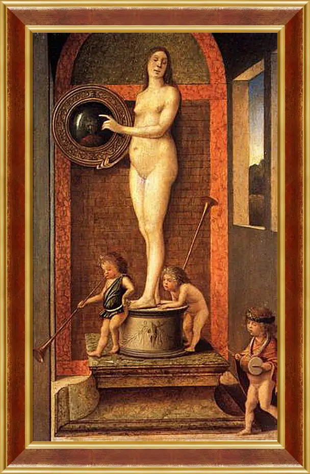 Картина в раме - Allegory of Vanitas. Джованни Беллини
