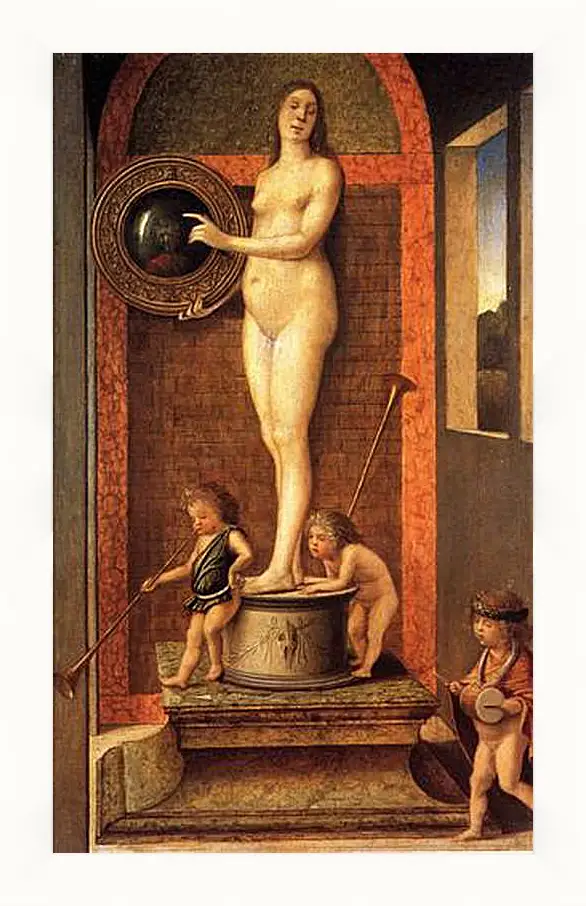 Картина в раме - Allegory of Vanitas. Джованни Беллини