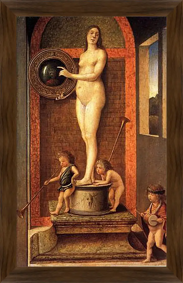 Картина в раме - Allegory of Vanitas. Джованни Беллини