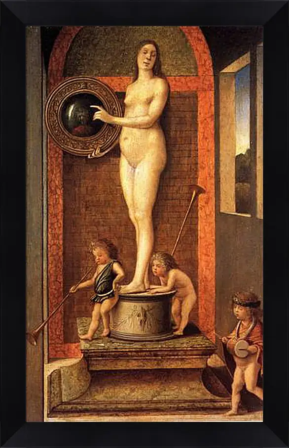 Картина в раме - Allegory of Vanitas. Джованни Беллини