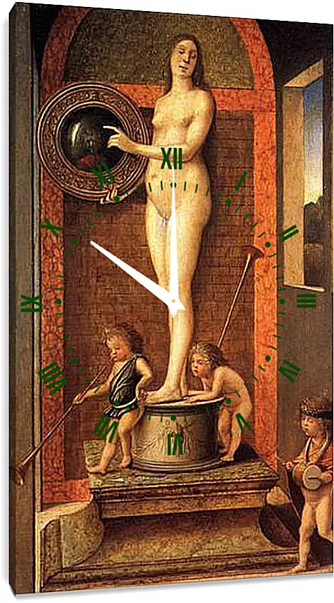 Часы картина - Allegory of Vanitas. Джованни Беллини