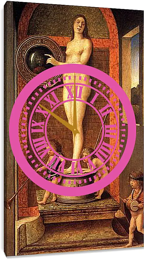Часы картина - Allegory of Vanitas. Джованни Беллини