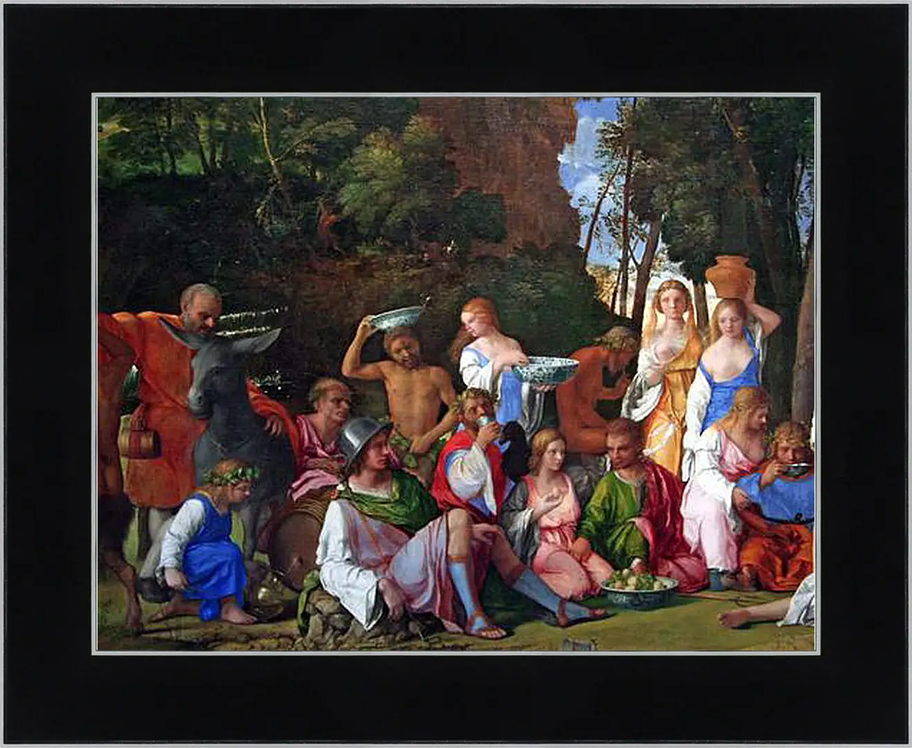 Картина в раме - The Feast of the Gods. Джованни Беллини