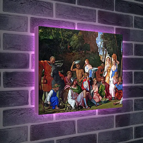 Лайтбокс световая панель - The Feast of the Gods. Джованни Беллини