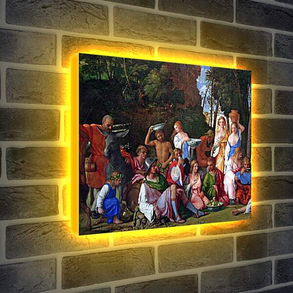 Лайтбокс световая панель - The Feast of the Gods. Джованни Беллини
