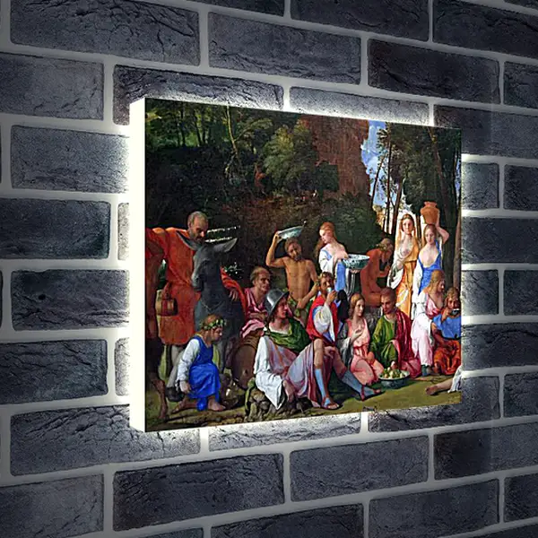 Лайтбокс световая панель - The Feast of the Gods. Джованни Беллини