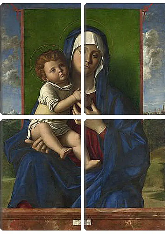 Модульная картина - The Virgin and Child. Джованни Беллини