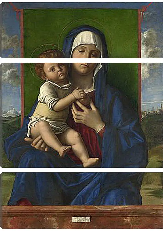 Модульная картина - The Virgin and Child. Джованни Беллини