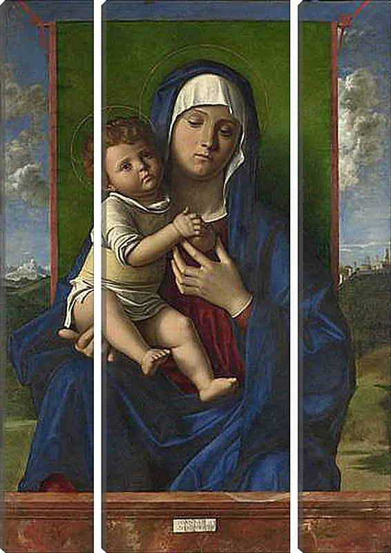 Модульная картина - The Virgin and Child. Джованни Беллини
