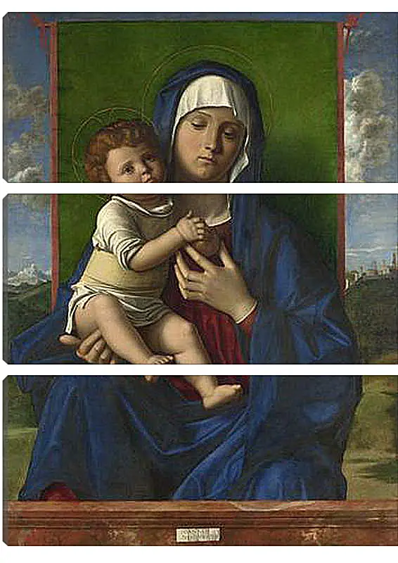 Модульная картина - The Virgin and Child. Джованни Беллини