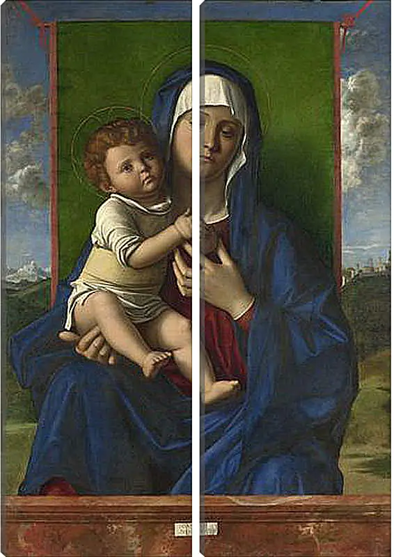 Модульная картина - The Virgin and Child. Джованни Беллини
