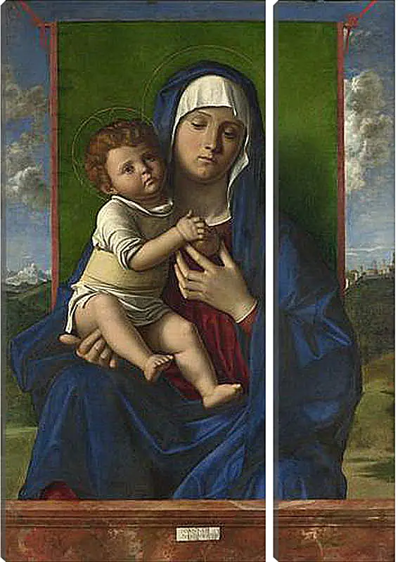 Модульная картина - The Virgin and Child. Джованни Беллини
