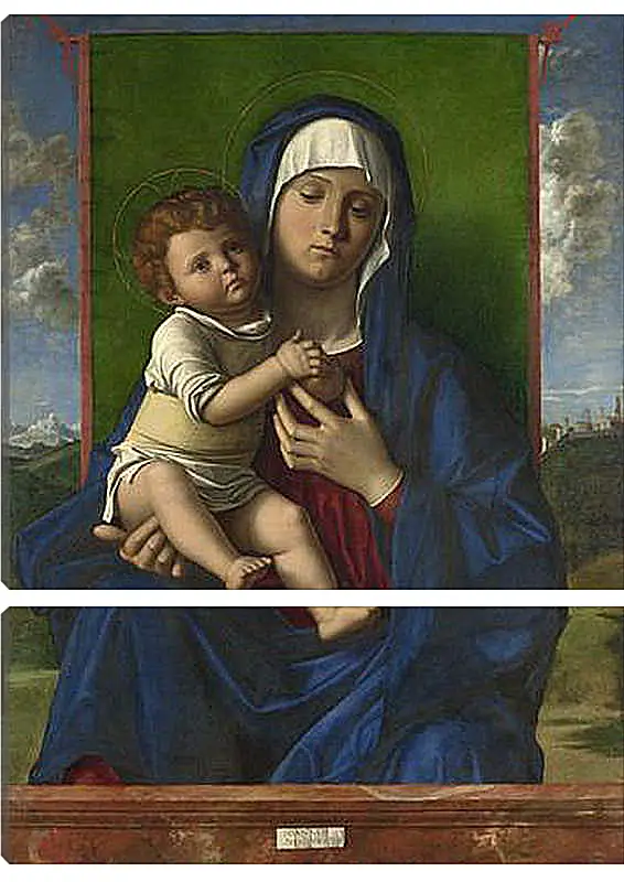 Модульная картина - The Virgin and Child. Джованни Беллини