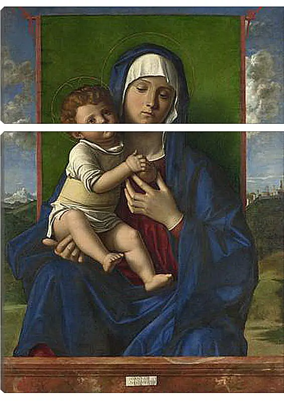 Модульная картина - The Virgin and Child. Джованни Беллини
