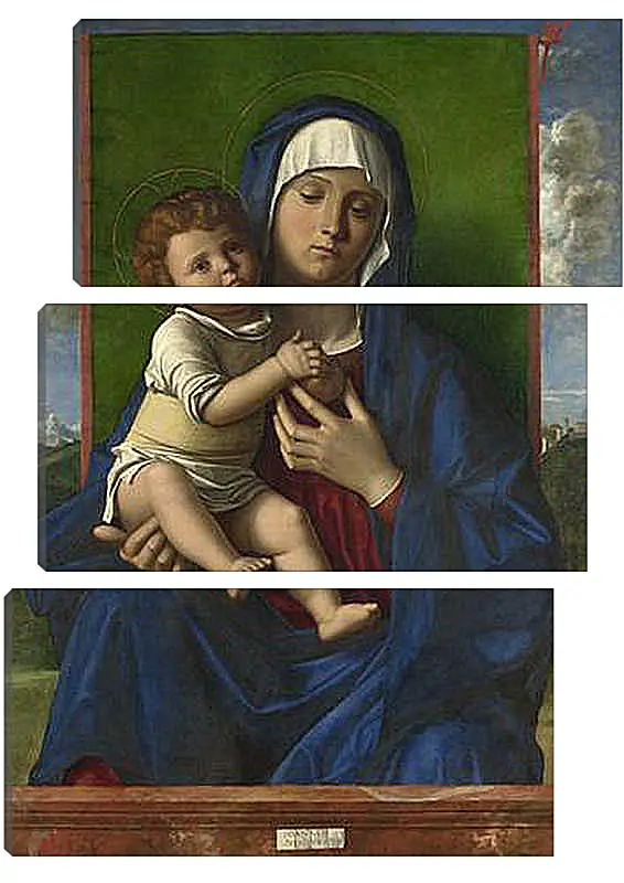 Модульная картина - The Virgin and Child. Джованни Беллини