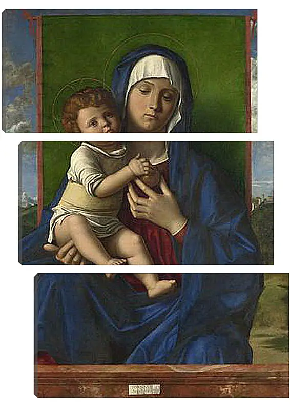 Модульная картина - The Virgin and Child. Джованни Беллини