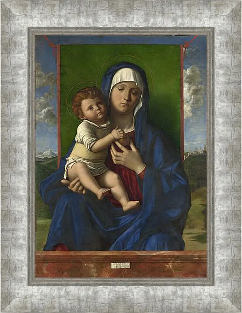 Картина в раме - The Virgin and Child. Джованни Беллини
