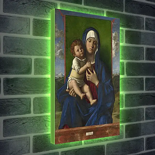 Лайтбокс световая панель - The Virgin and Child. Джованни Беллини
