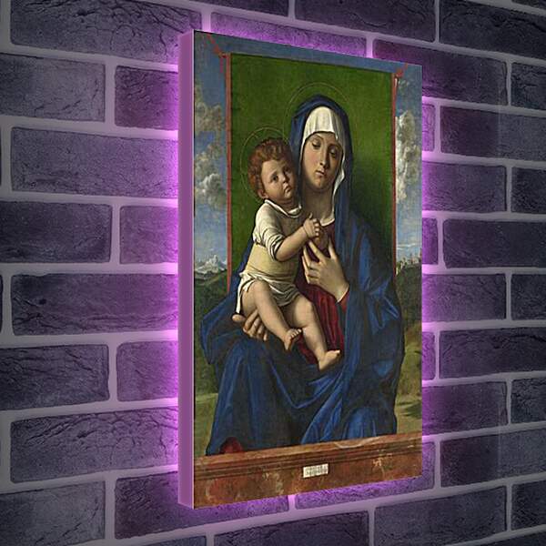 Лайтбокс световая панель - The Virgin and Child. Джованни Беллини
