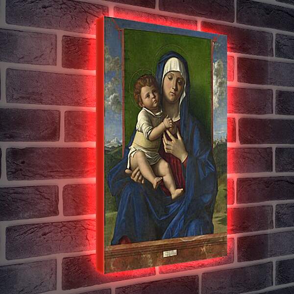 Лайтбокс световая панель - The Virgin and Child. Джованни Беллини
