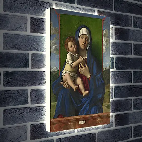 Лайтбокс световая панель - The Virgin and Child. Джованни Беллини