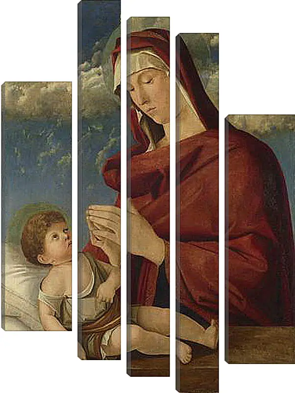 Модульная картина - The Virgin and Child. Джованни Беллини
