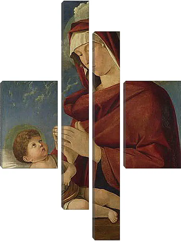 Модульная картина - The Virgin and Child. Джованни Беллини
