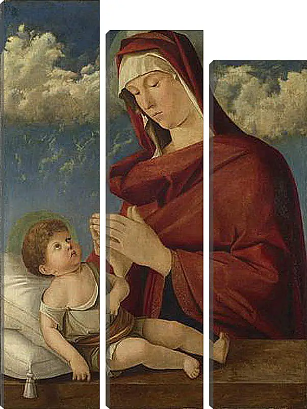 Модульная картина - The Virgin and Child. Джованни Беллини