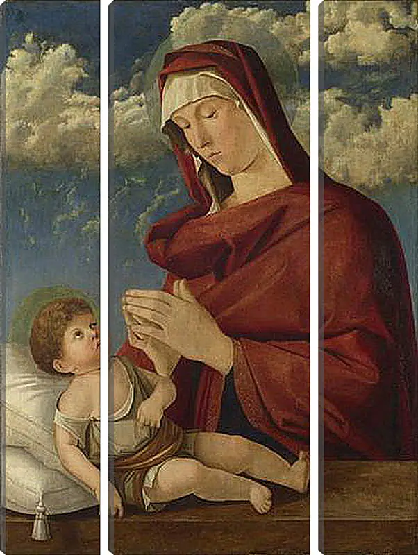 Модульная картина - The Virgin and Child. Джованни Беллини
