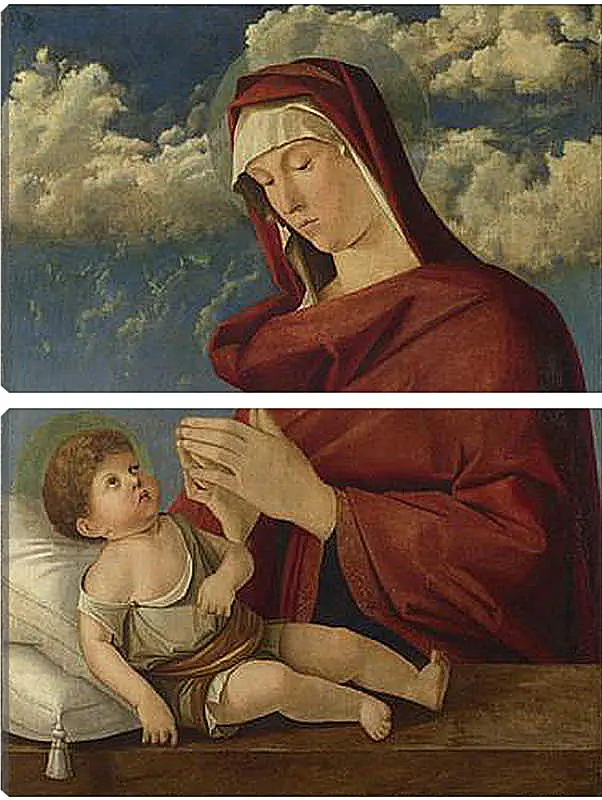 Модульная картина - The Virgin and Child. Джованни Беллини
