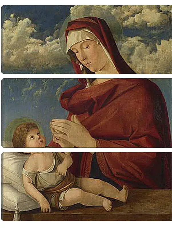 Модульная картина - The Virgin and Child. Джованни Беллини
