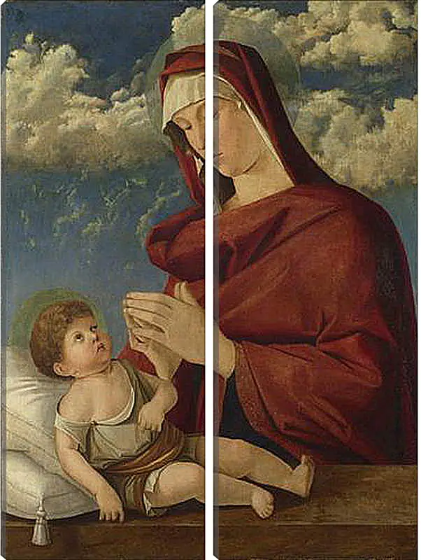 Модульная картина - The Virgin and Child. Джованни Беллини
