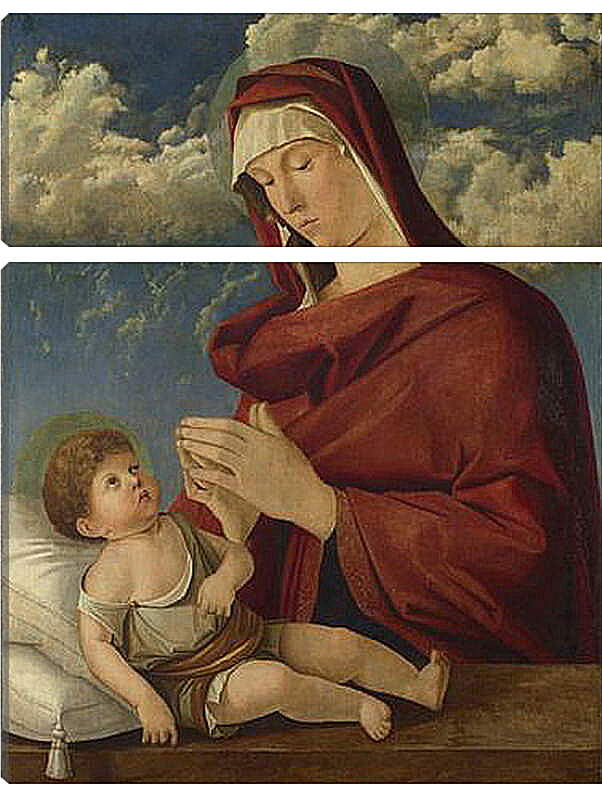 Модульная картина - The Virgin and Child. Джованни Беллини