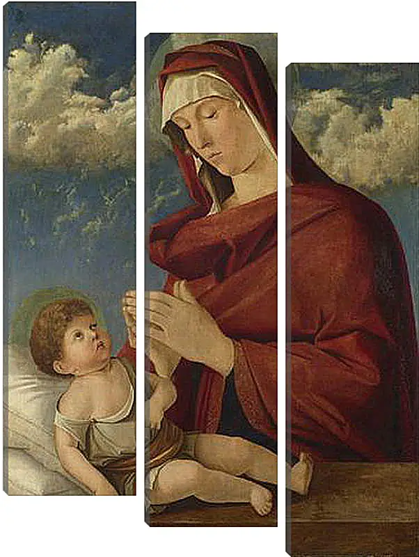 Модульная картина - The Virgin and Child. Джованни Беллини
