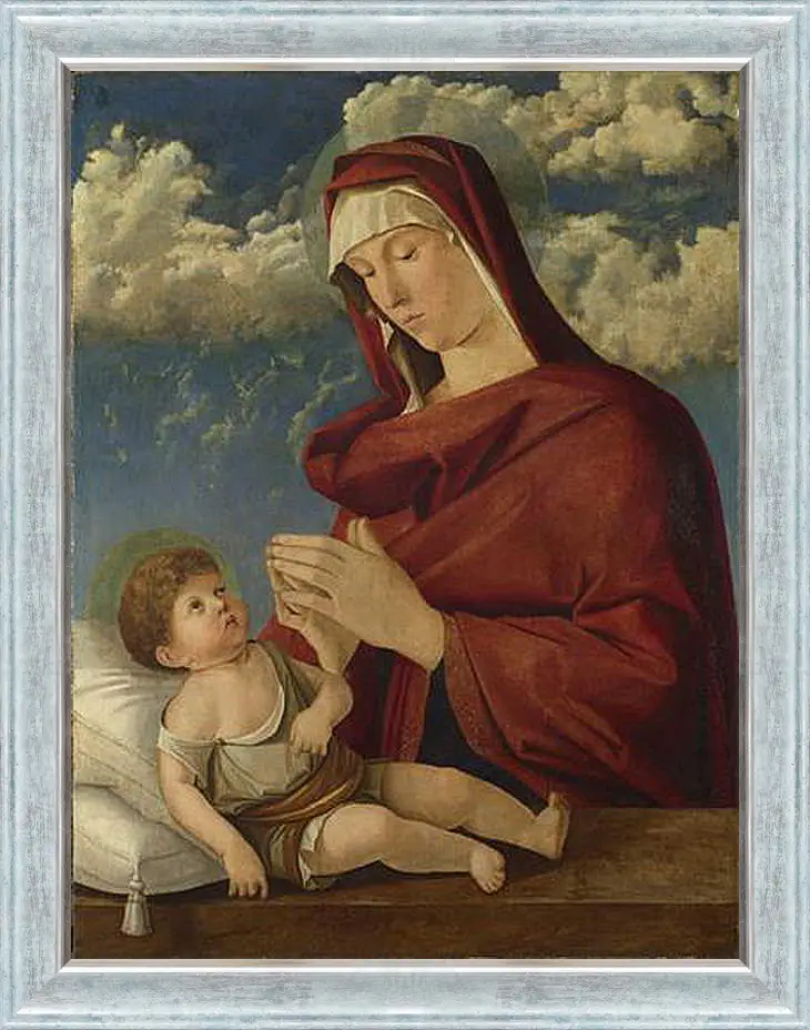 Картина в раме - The Virgin and Child. Джованни Беллини