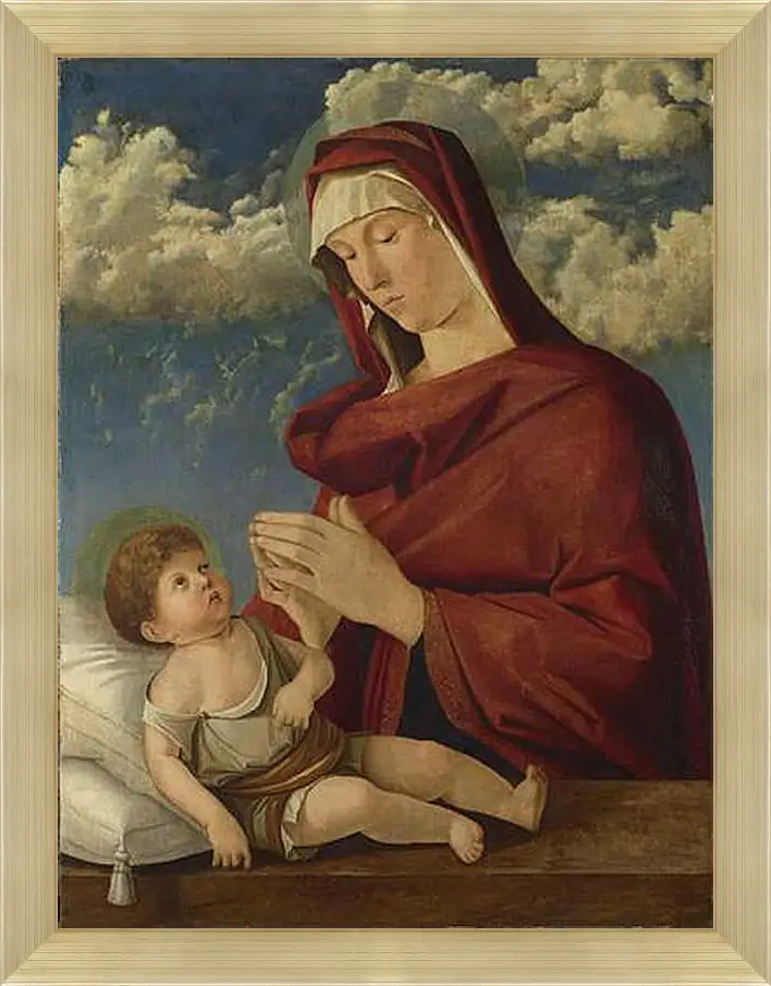 Картина в раме - The Virgin and Child. Джованни Беллини