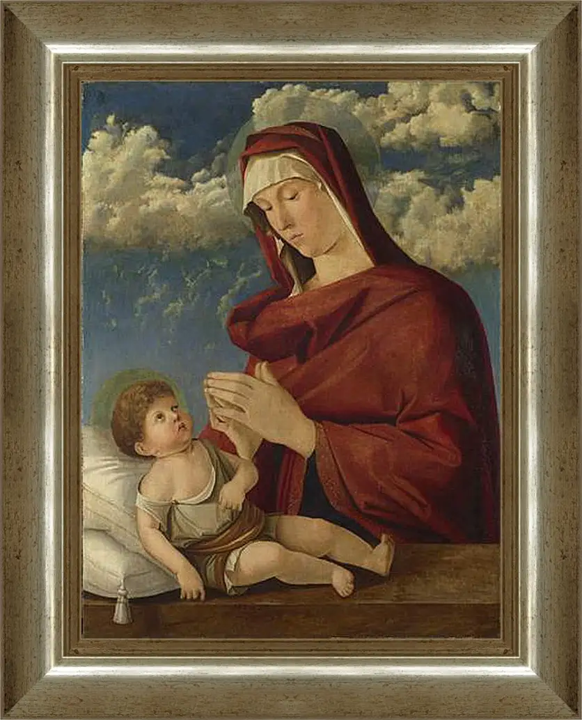 Картина в раме - The Virgin and Child. Джованни Беллини
